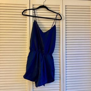 Royal blue boutique romper